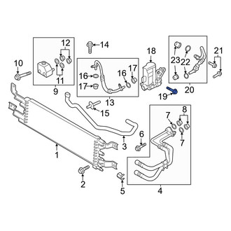 Ford OE - Hood Latch Striker Plate Bolt