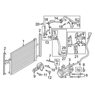 Ford OE - Air Conditioner & Heater - Condenser, Compressor & Lines