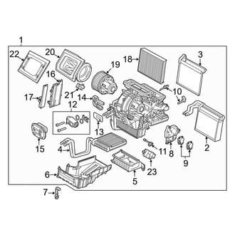 Ford OE - Air Conditioner & Heater - Evaporator & Heater Components