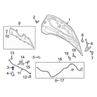 Ford OE - Front Hood Stop Buffer