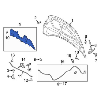 Ford OE - Front Hood Insulation Pad
