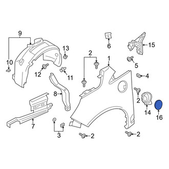 Ford OE - Front Left Fuel Filler Door