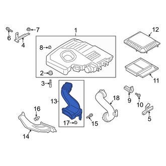Ford OE - Front Engine Air Intake Hose