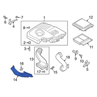 Ford OE - Front Engine Air Intake Hose