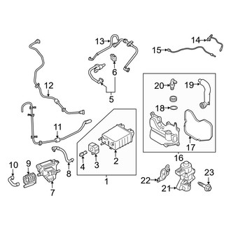 Ford OE - Emission System - Emission Components (Hybrid), (Hybrid SE / Hybrid SEL)