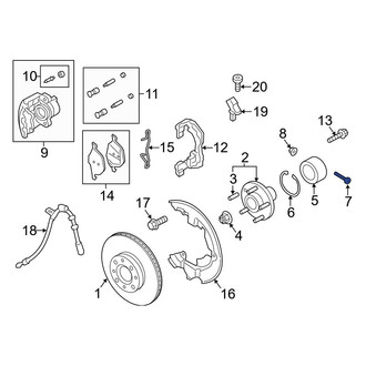 Ford OE - Steering Knuckle Bolt
