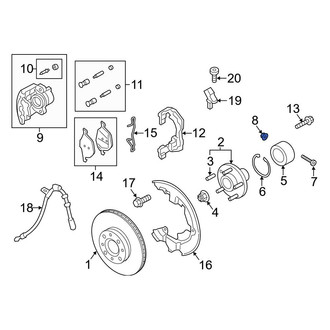 Ford OE - Manual Transmission Mount Nut