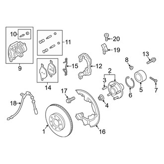 Ford OE - Front Suspension - Brake Components