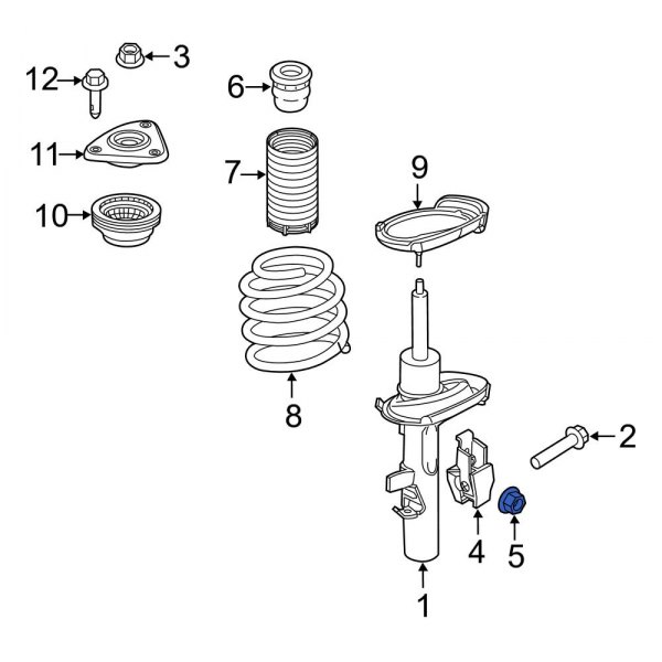 Coil Spring Damper Nut