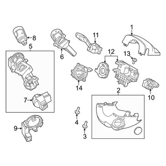 Ford OE - Steering Column - Shroud, Switches & Levers
