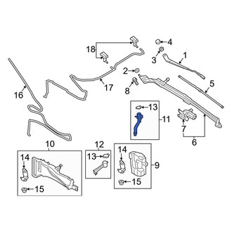Ford OE - Front Washer Fluid Reservoir Filler Pipe