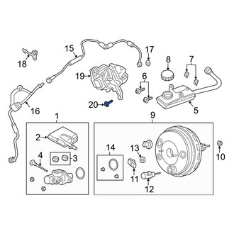 Ford OE - Power Brake Booster Vacuum Pump Bolt