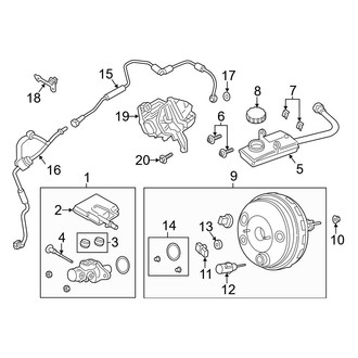 Ford OE - Cowl - Components on Dash Panel