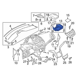 Ford OE - Instrument Panel Storage Compartment