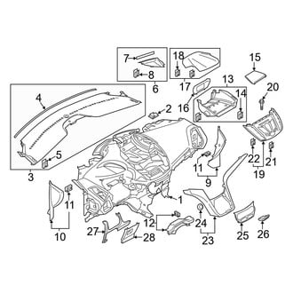 Ford OE - Instrument Panel Components (Panel & Trim, W/O Navigation)