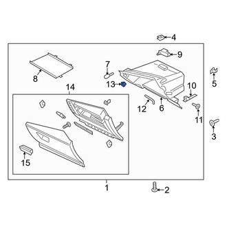 Ford OE - Front Right Glove Box Door Striker