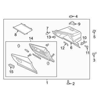 Ford OE - Instrument Panel - Glove Box