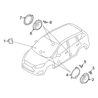 Ford OE - Instrument Panel - Sound System (6 Speaker, Audio Speakers)