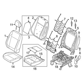 Ford OE - Seats & Tracks - Driver Seat Components