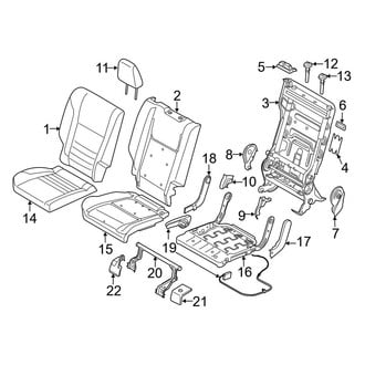 Ford OE - Seats & Tracks - Rear Seat Components (40% Seat)