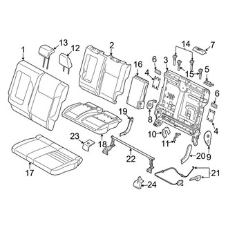 Ford OE - Seats & Tracks - Rear Seat Components (60% Seat)