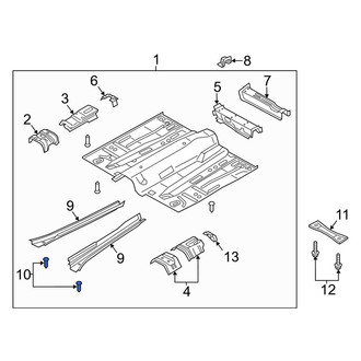 Ford OE - Floor Side Rail Stud