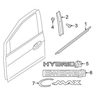 Ford OE - Front Door - Exterior Trim (Energi SEL)