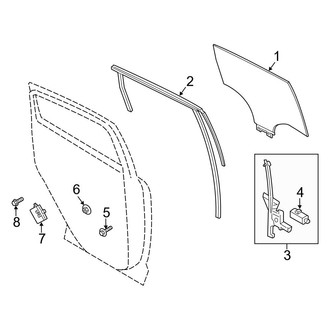 Ford OE - Rear Door - Glass & Hardware