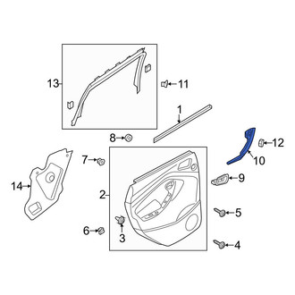 Ford OE - Front Left Door Switch Trim Panel
