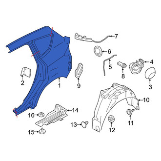 Ford OE - Rear Left Outer Quarter Panel