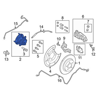 Ford OE - Rear Wheel Bearing and Hub Assembly