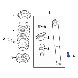 Ford OE - Suspension Shock Absorber Mounting Bolt