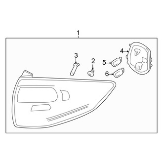 Ford OE - Rear Lamps - Tail Lamps (On Body)