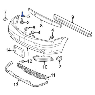 Ford OE - Front Bumper Cover Bolt