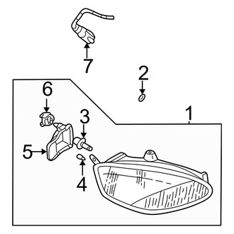 Ford OE - Front Lamps - Headlamp Components (W/O High Intensity)