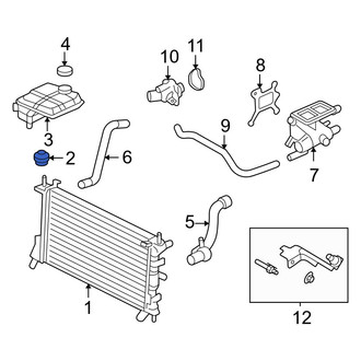 Ford OE - Radiator Insulator