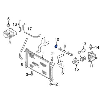 Ford OE - Engine Coolant Pipe Clamp