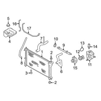 Ford OE - Cooling - Radiator & Components (2.0L Gas)