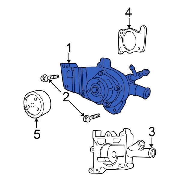 Ford OE YS4Z8501AA Engine Water Pump