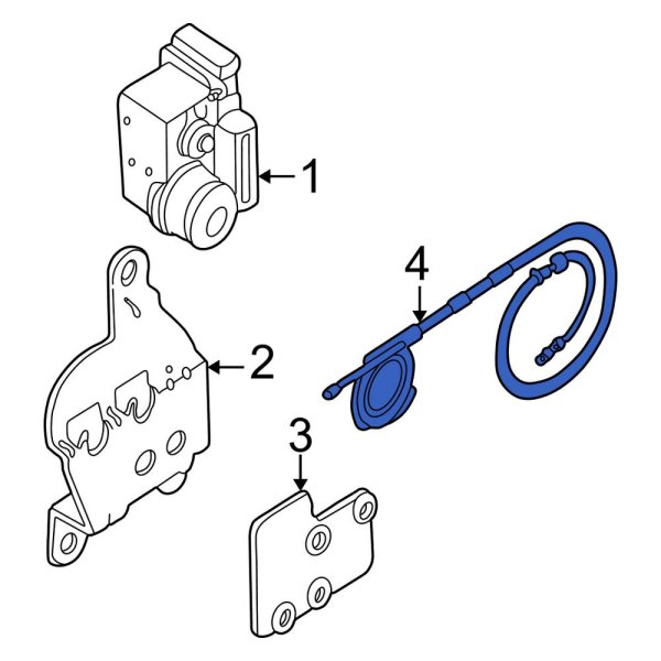 Ford OE 3S4Z9A825BA Cruise Control Cable