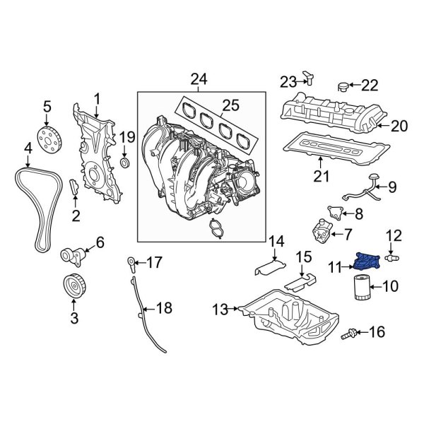 Engine Oil Filter Adapter