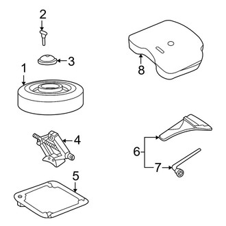 Ford OE - Wheels - Spare Tire Carrier