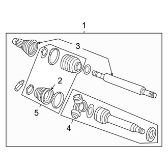 Ford OE - Front Suspension - Drive Axles (Automatic Tr)