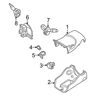 Ford OE - Steering Column - Shroud, Switches & Levers (LX / SE / ZTS / ZTW / ZX3 / ZX5 Automatic Tr)