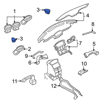 Ford OE - Front Right Windshield Defroster Nozzle