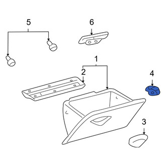 Ford OE - Front Glove Box Door Bumper