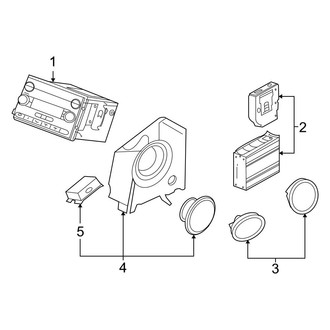 Ford OE - Instrument Panel - Sound System