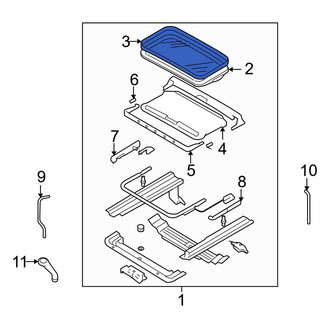 Ford OE - Sunroof Cover Seal