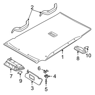 Ford OE - Roof - Interior Trim (LX / SE / ZTS Sedan)