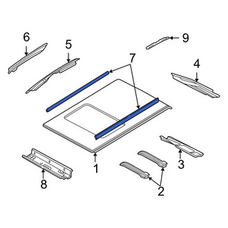 Ford OE - Left Roof Drip Molding
